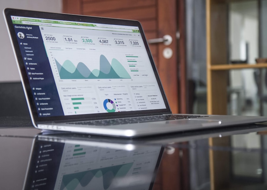 Marketing analytics dashboard showing campaign performance