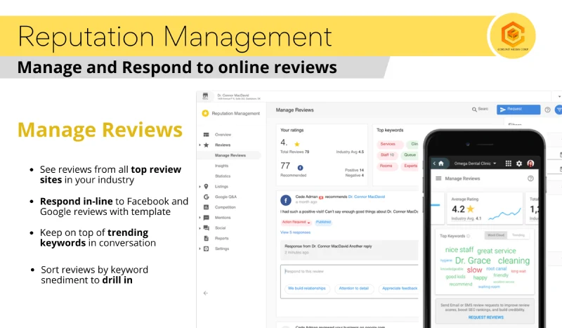Manage and Respond to online reviews